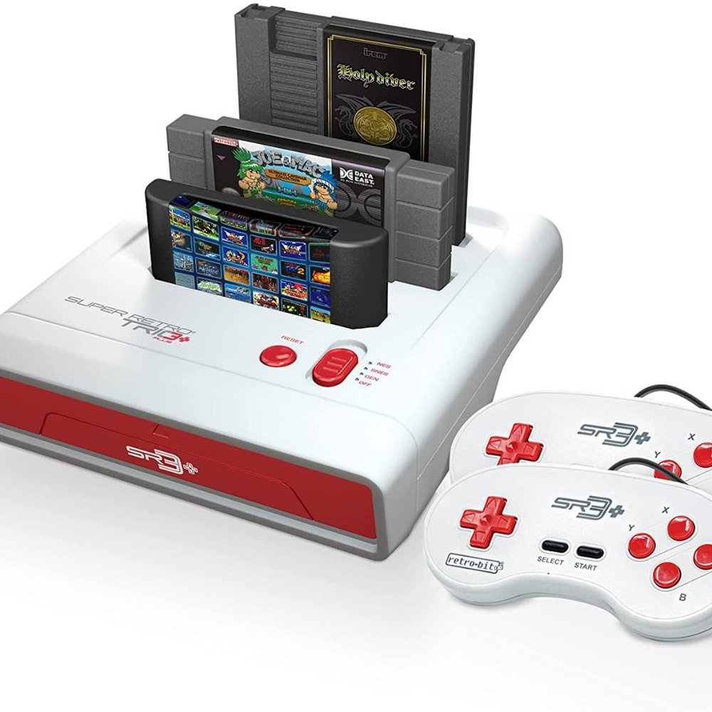 Retro-Bit Super Retro Trio HD Plus 720P 3 in 1 Console System - HDMI Port - for